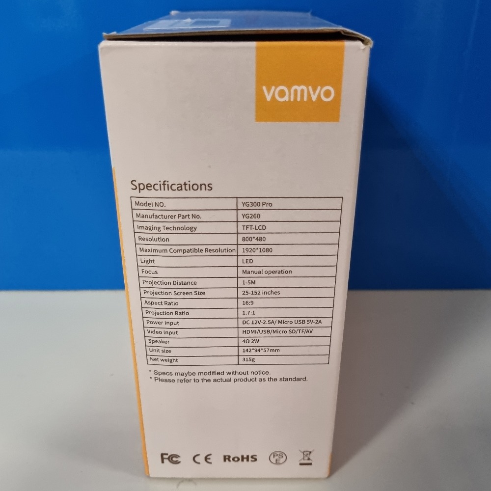 Vamvo Vamvo YG300 Pro Portable Projector Own4Less